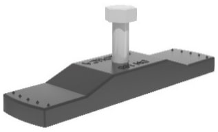 картинка Крепеж Gidrolica для лотка водоотводного пластикового DN100 от магазина Альфа Плейс
